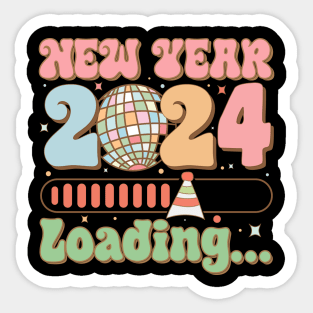 New year loading Sticker